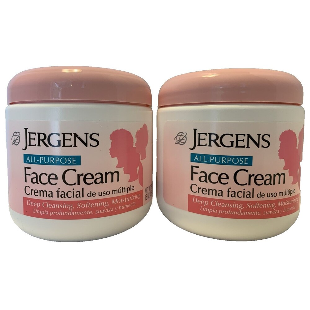 Jergens All-Purpose Moisturizing Face Cream Moisturizer, Daily Use 2 Pack NEW!